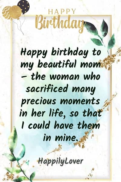 137+ Happy Birthday Wishes, Quotes & Messages for Mom - Happily Lover